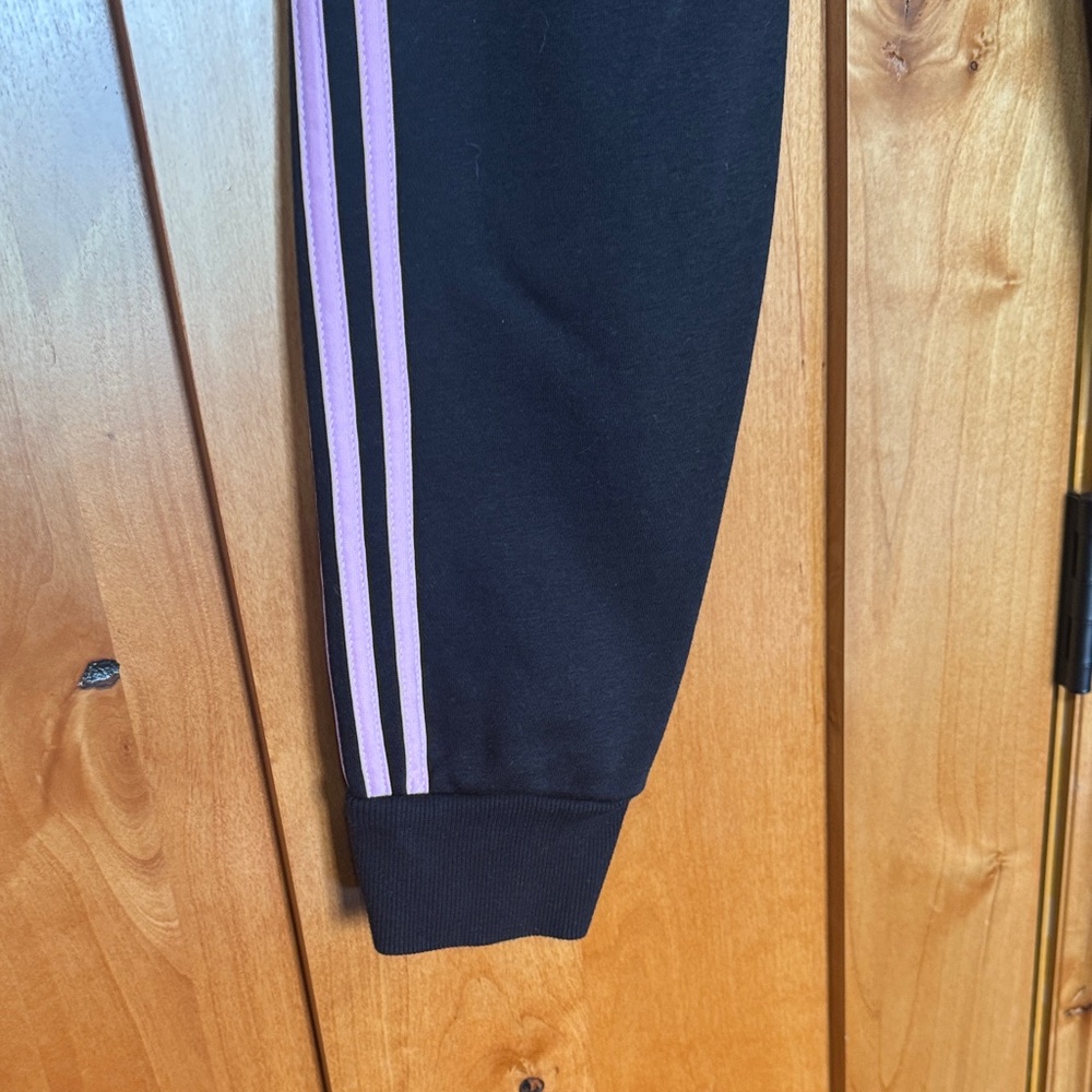 Adidas Black Tracksuit/Sweatsuit with Pink Accents - Picture 7 of 7